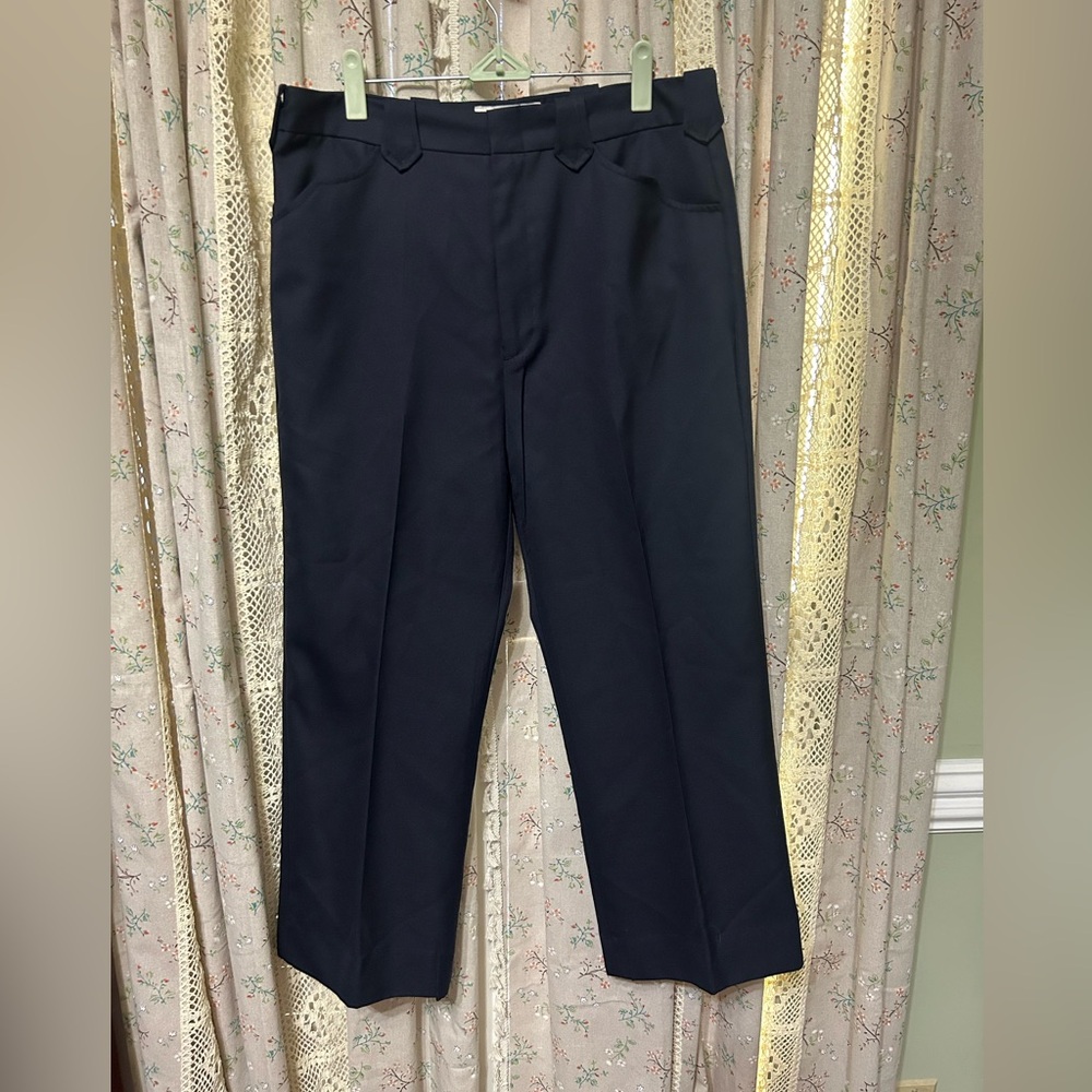 The Great Western Trouser Wool Blend Bootcut Pants Navy Size 31 EUC‎